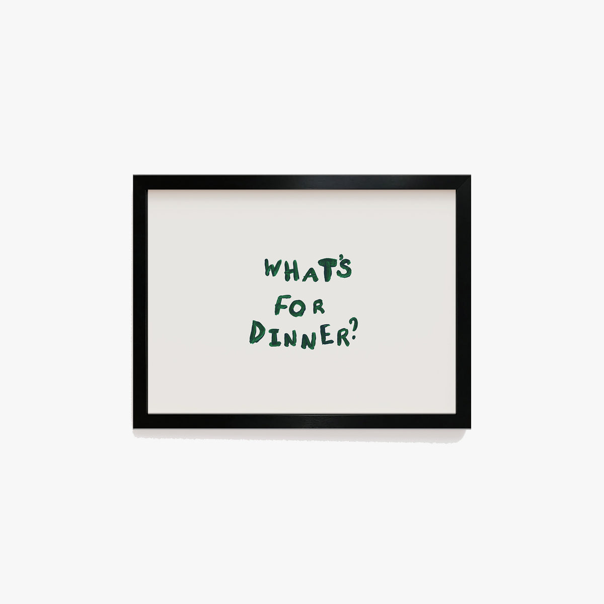 What's For Dinner Hand Painted Print