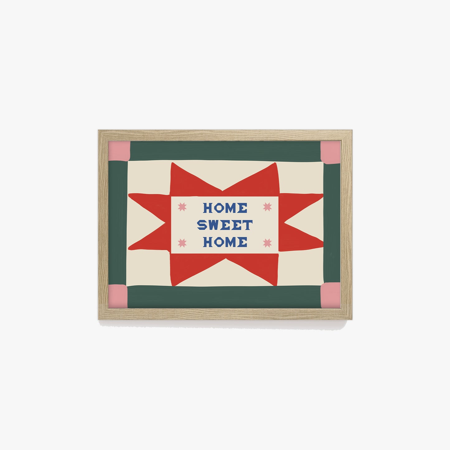 Home Sweet Home Patchwork Print