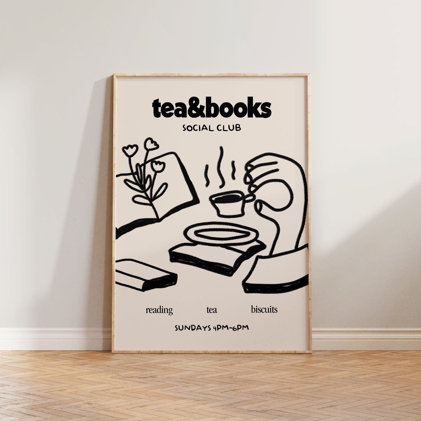 Tea & Books Social Club Print