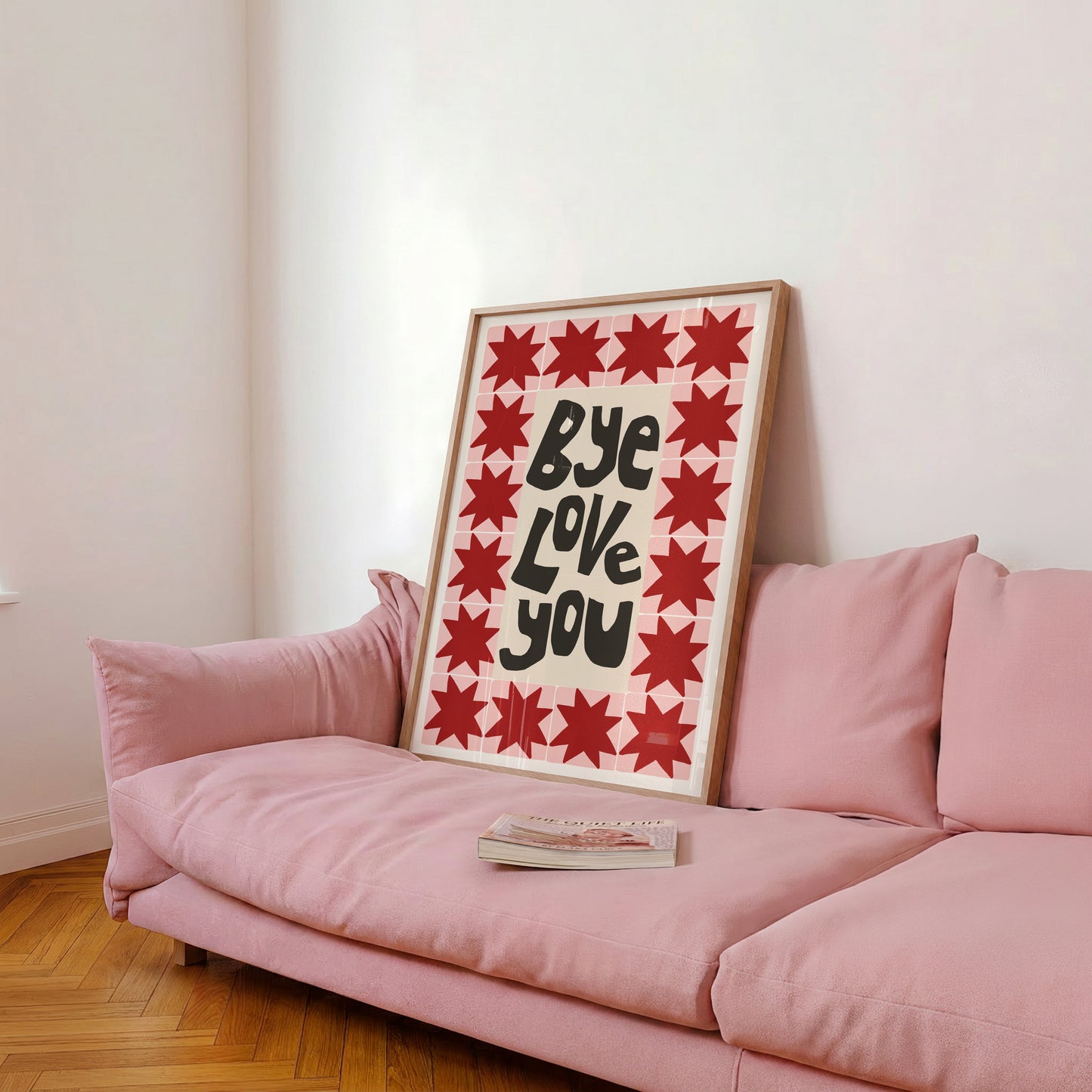 Bye, Love You Patchwork Print