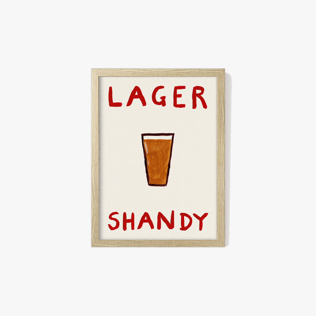 Lager Shandy Hand Painted Print
