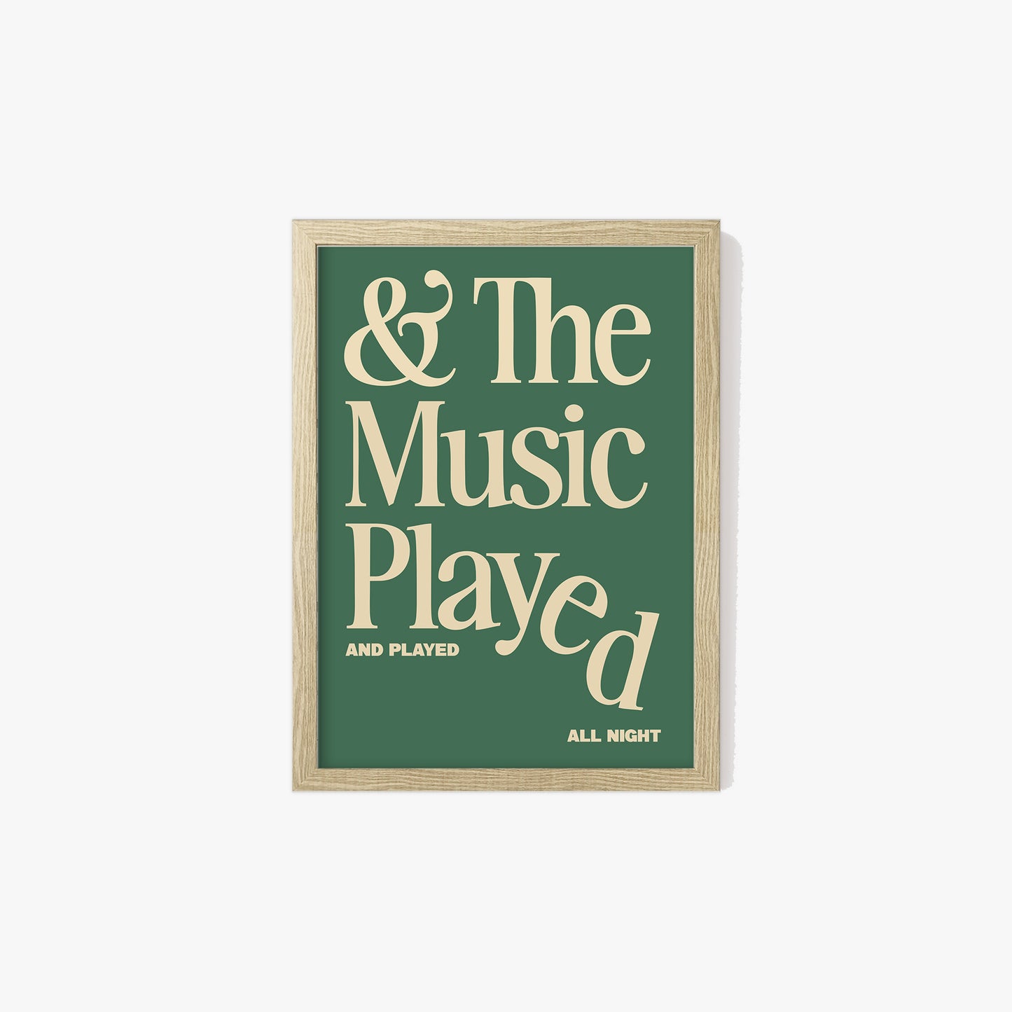 The Music Played Print