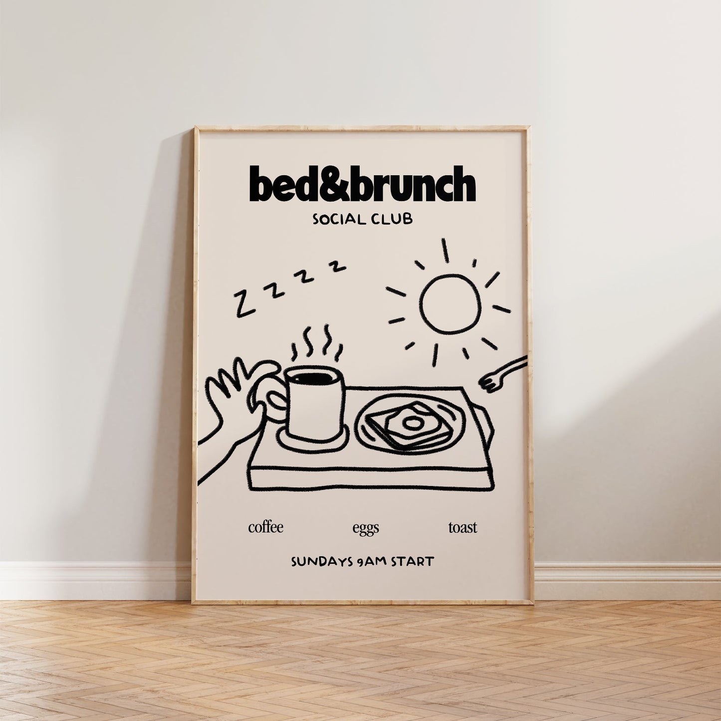 Bed & Brunch Social Club Print