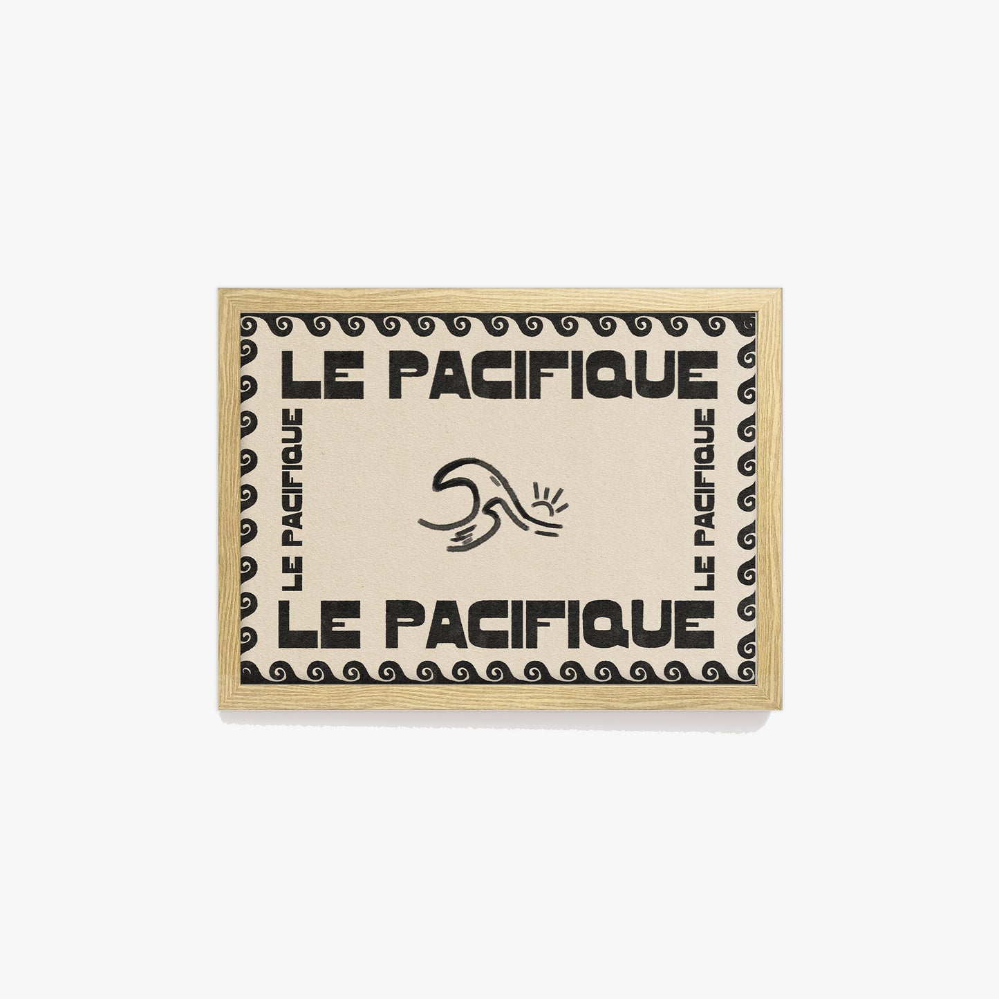 Le Pacifique Ocean Retro Print