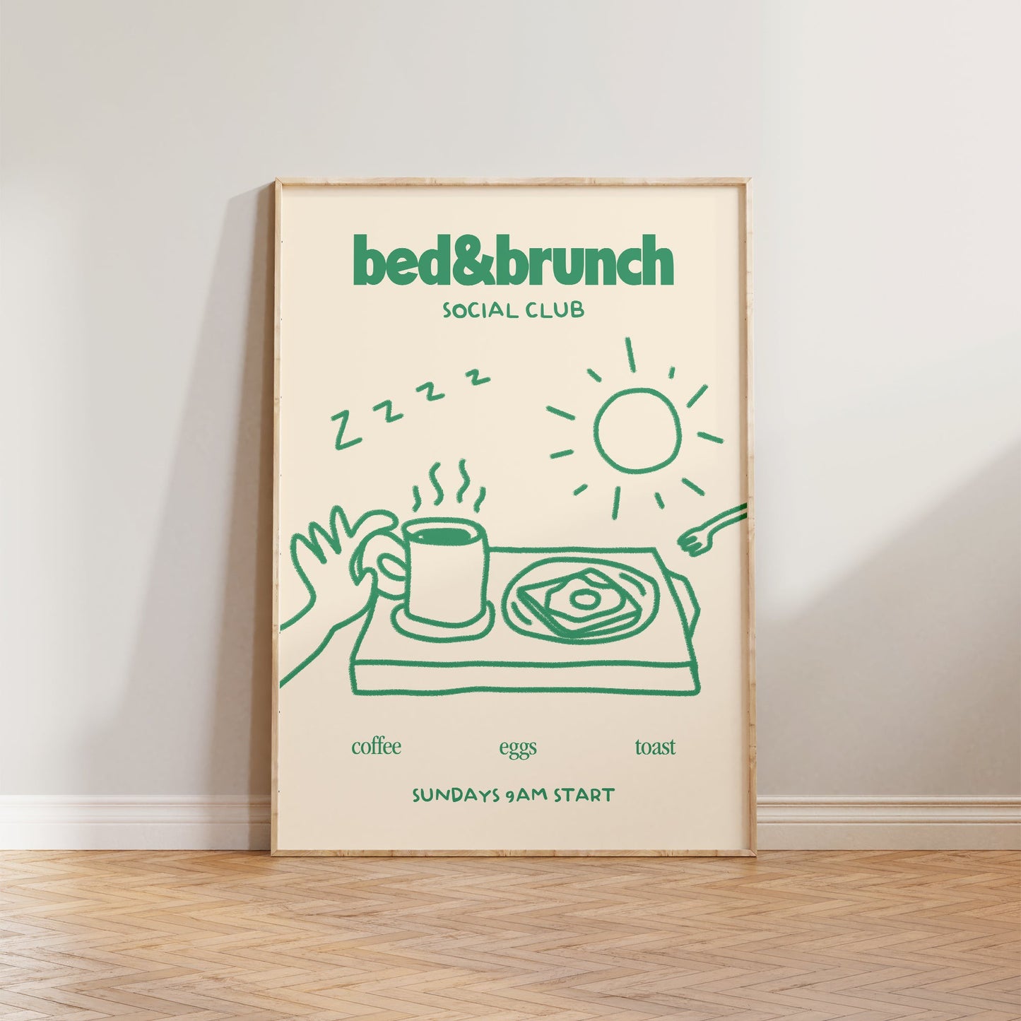 Bed & Brunch Social Club Print