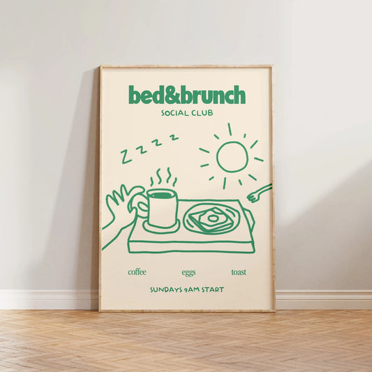 SECONDS Bed & Brunch Social Club Print