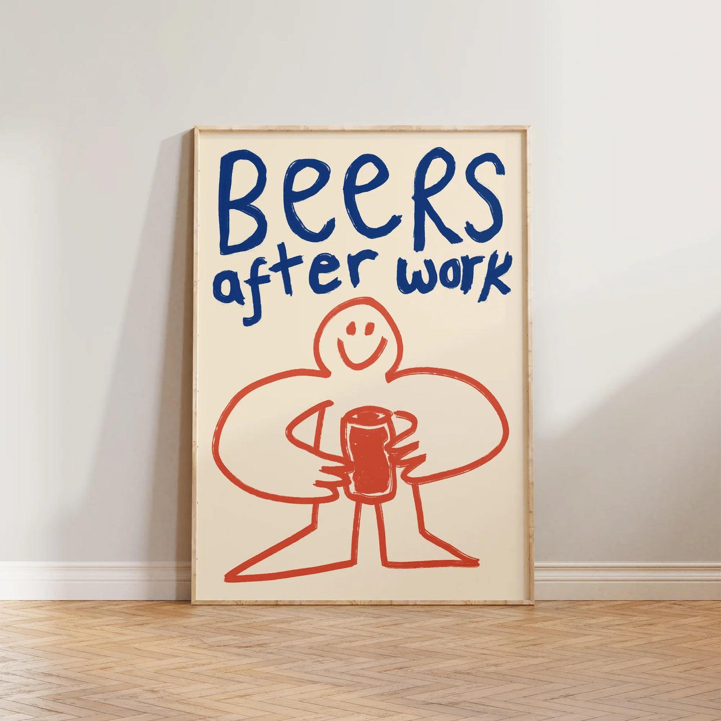 SECONDS Beers After Work Doodle Print