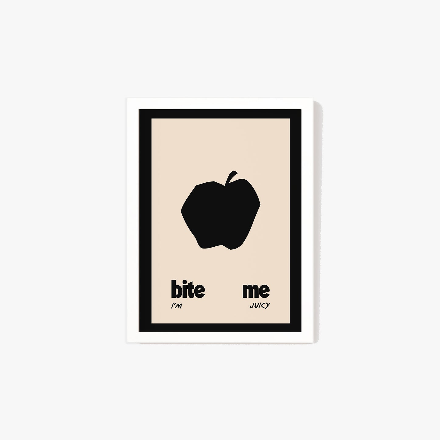 Bite Me Apple Print