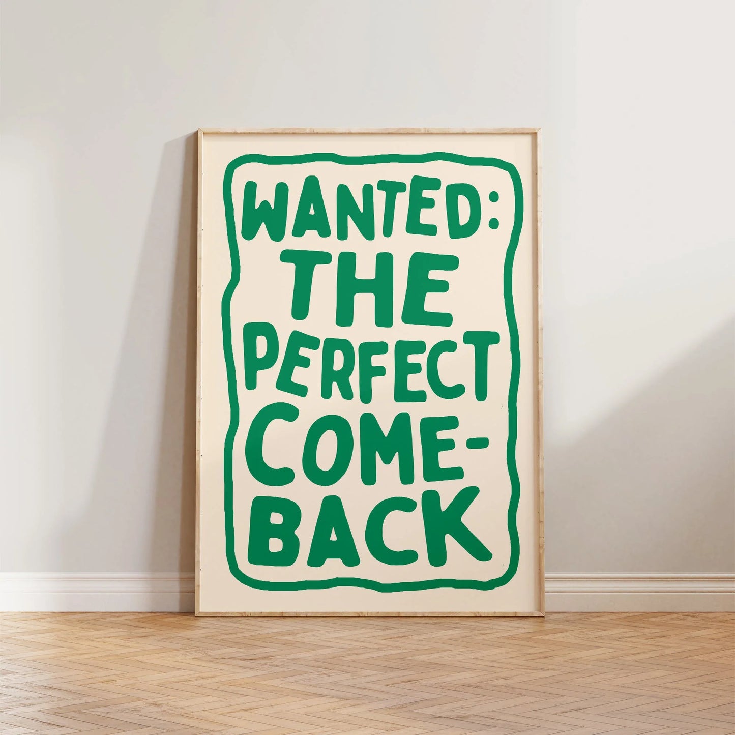 SECONDS The Perfect Comeback Print