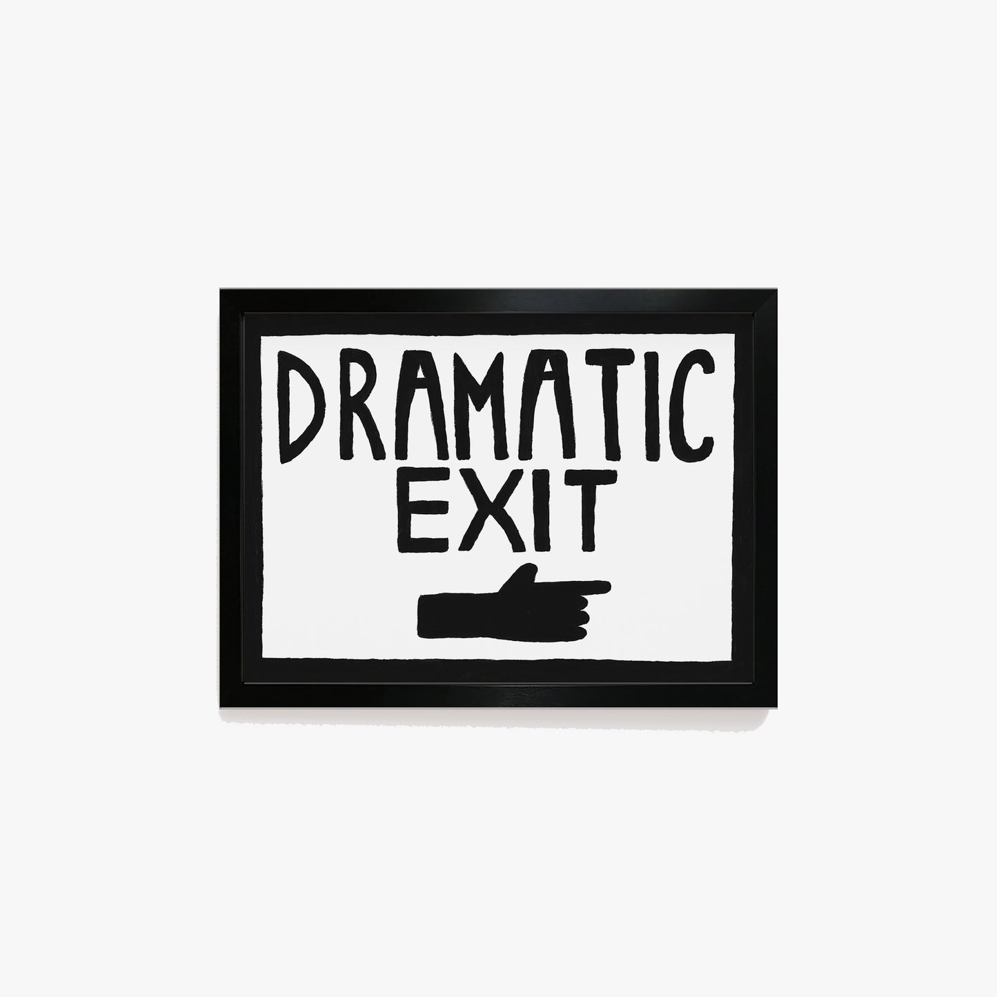 Dramatic Exit Hand Painted Print