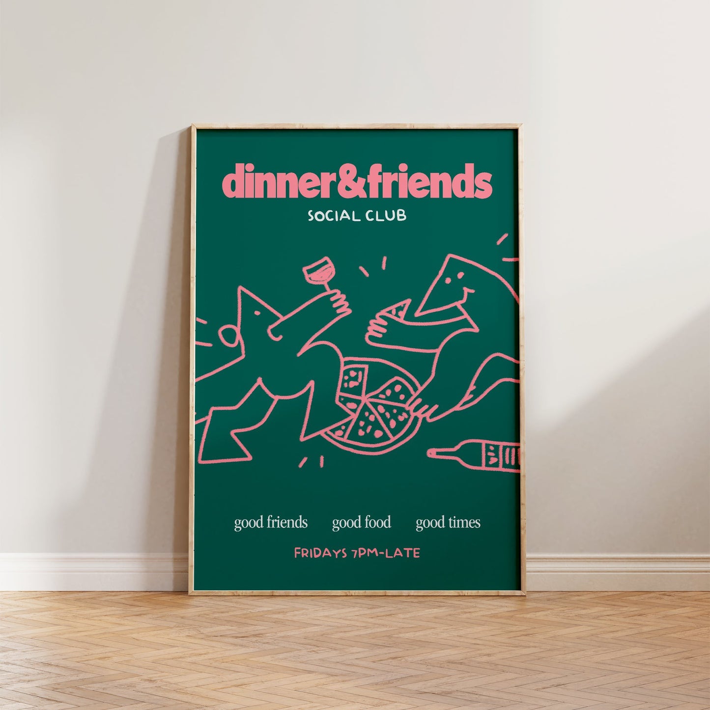 Dinner & Friends Social Club Print