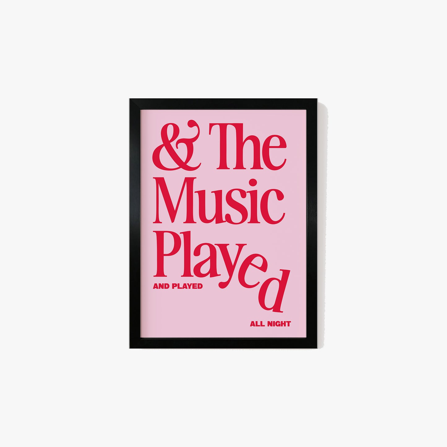 The Music Played Print