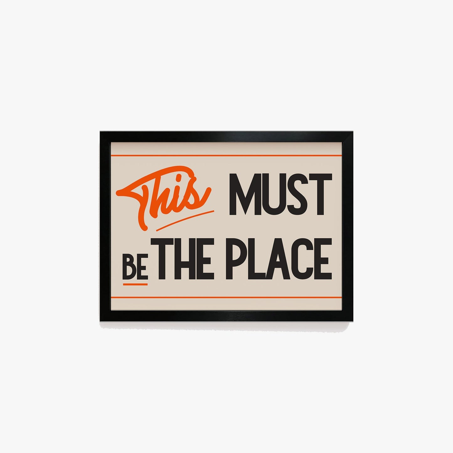 This Must Be The Place Retro Print