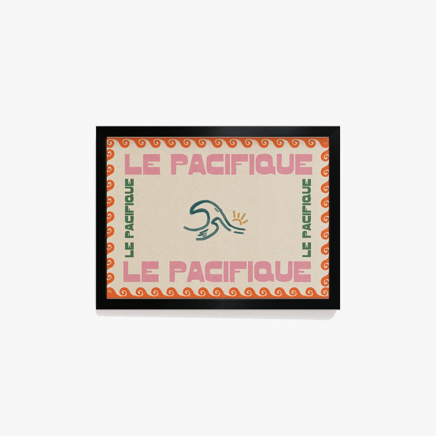 Le Pacifique Ocean Retro Print