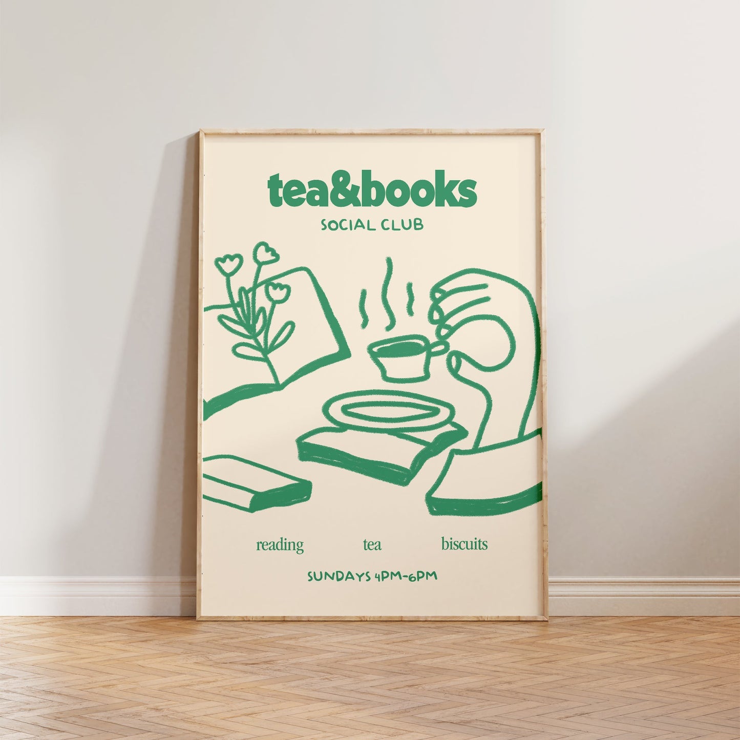 Tea & Books Social Club Print