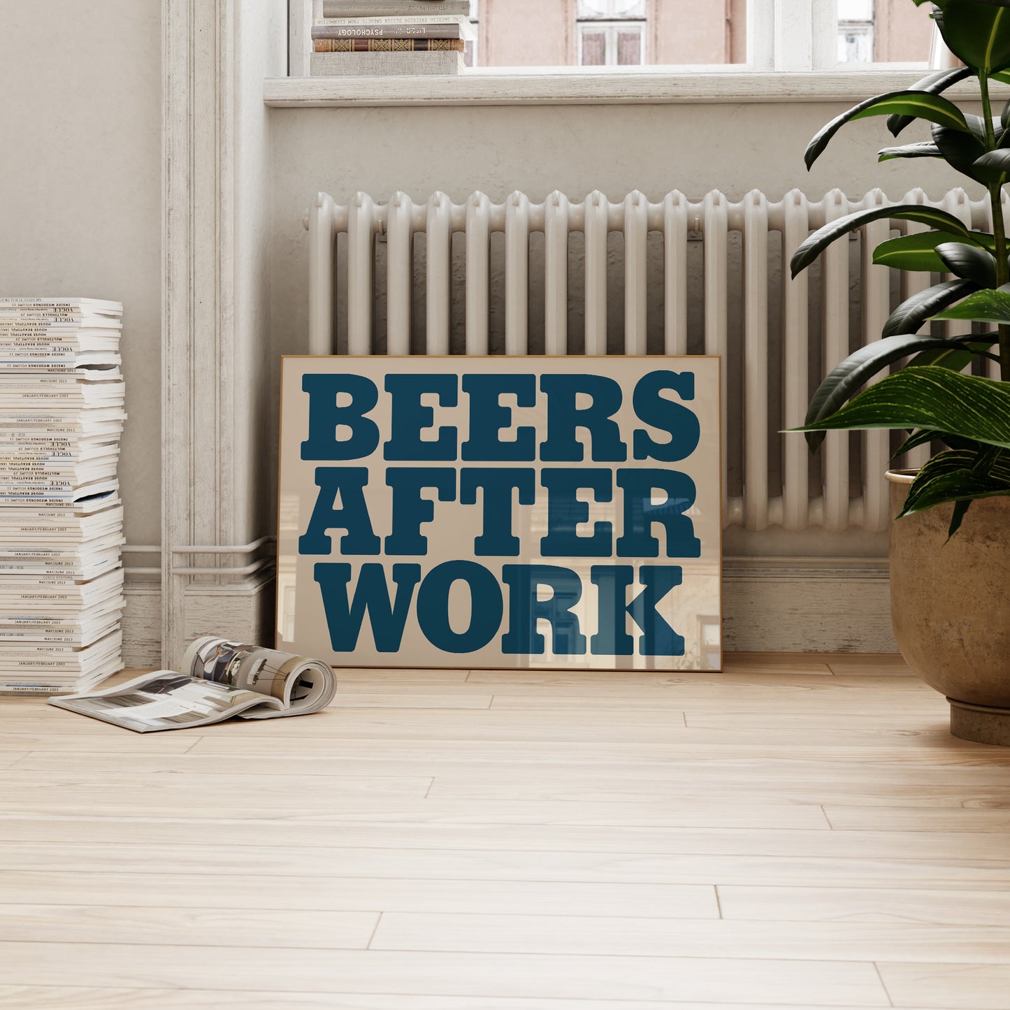 Beers After Work Bold Print