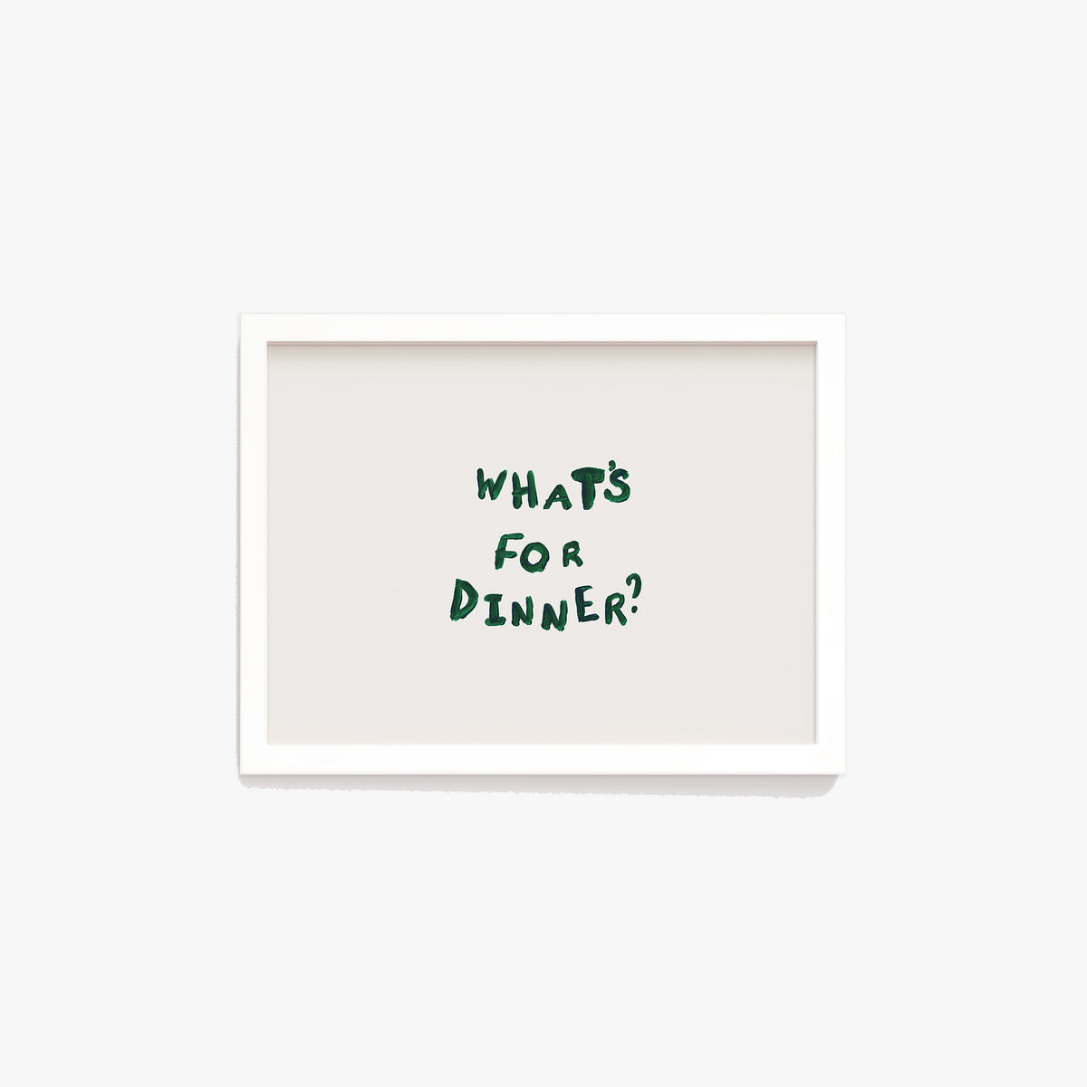 What's For Dinner Hand Painted Print