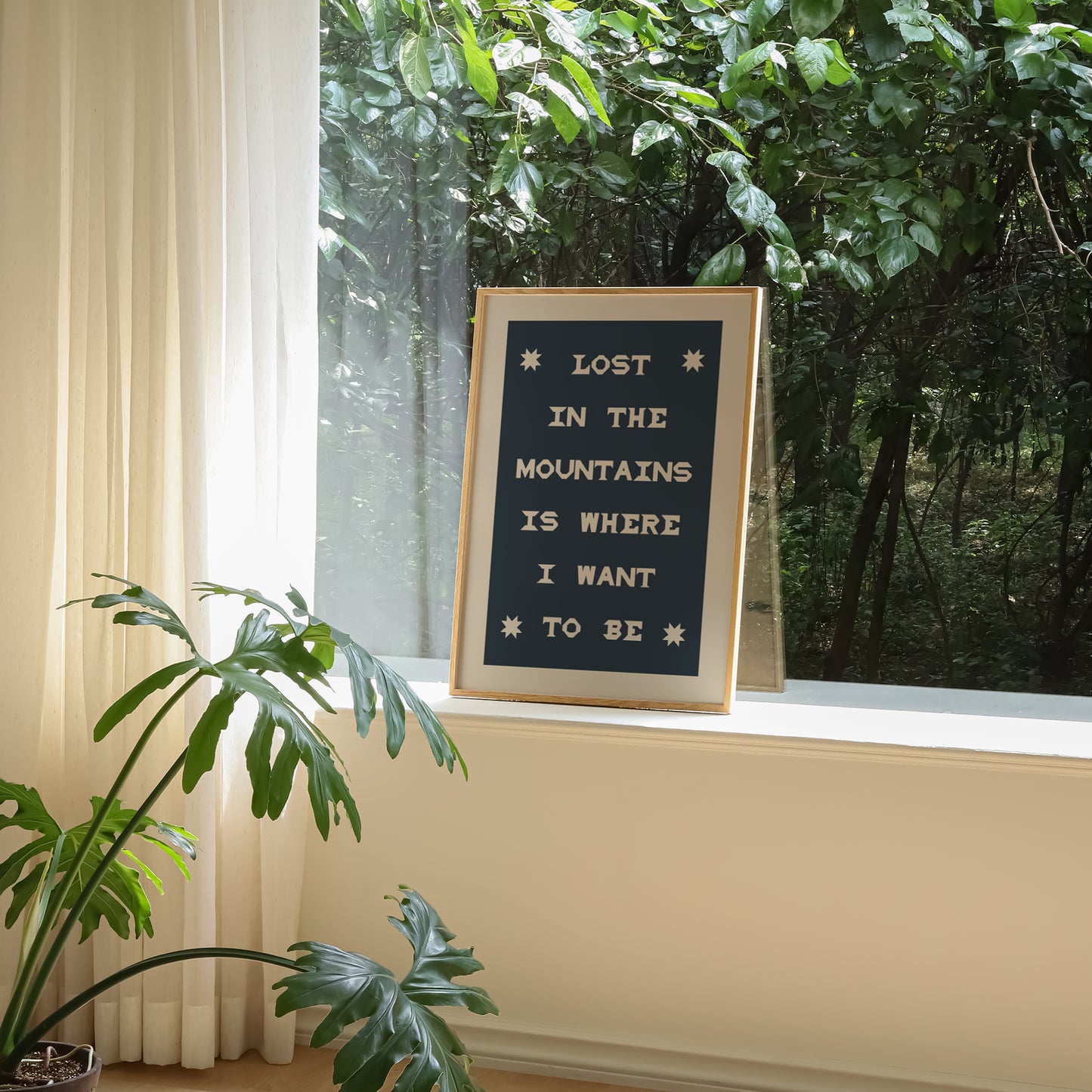 Lost In The Mountains Print