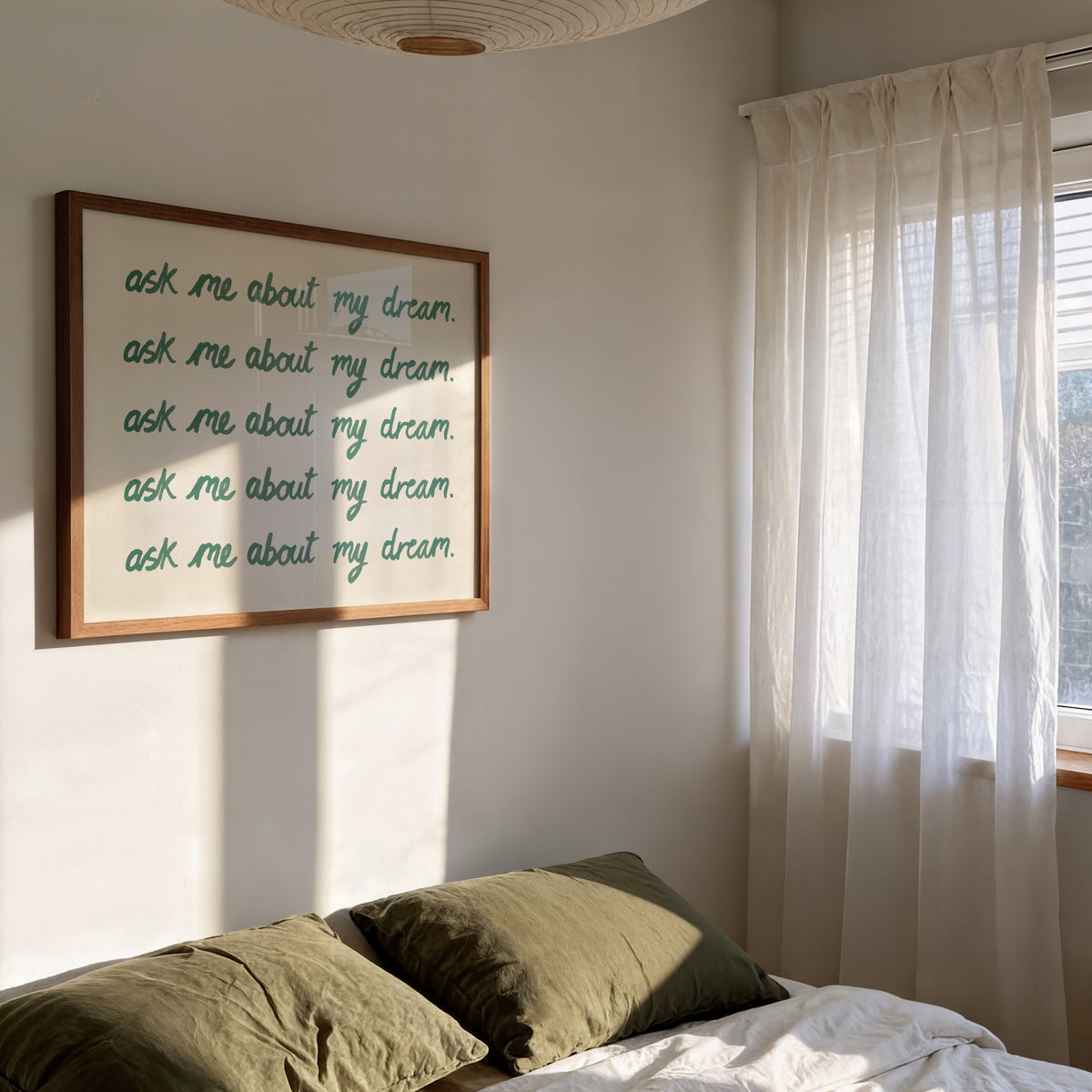 Ask Me About My Dream Watercolour Print