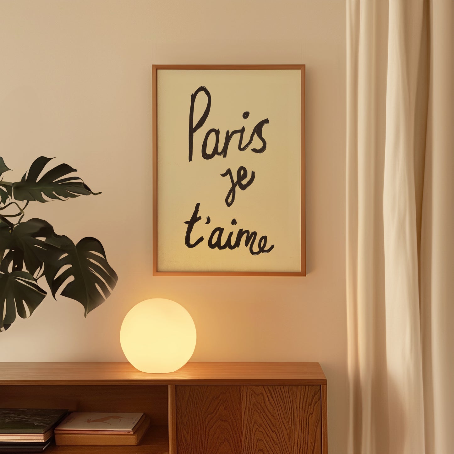 Paris Je T'aime Handwritten Print