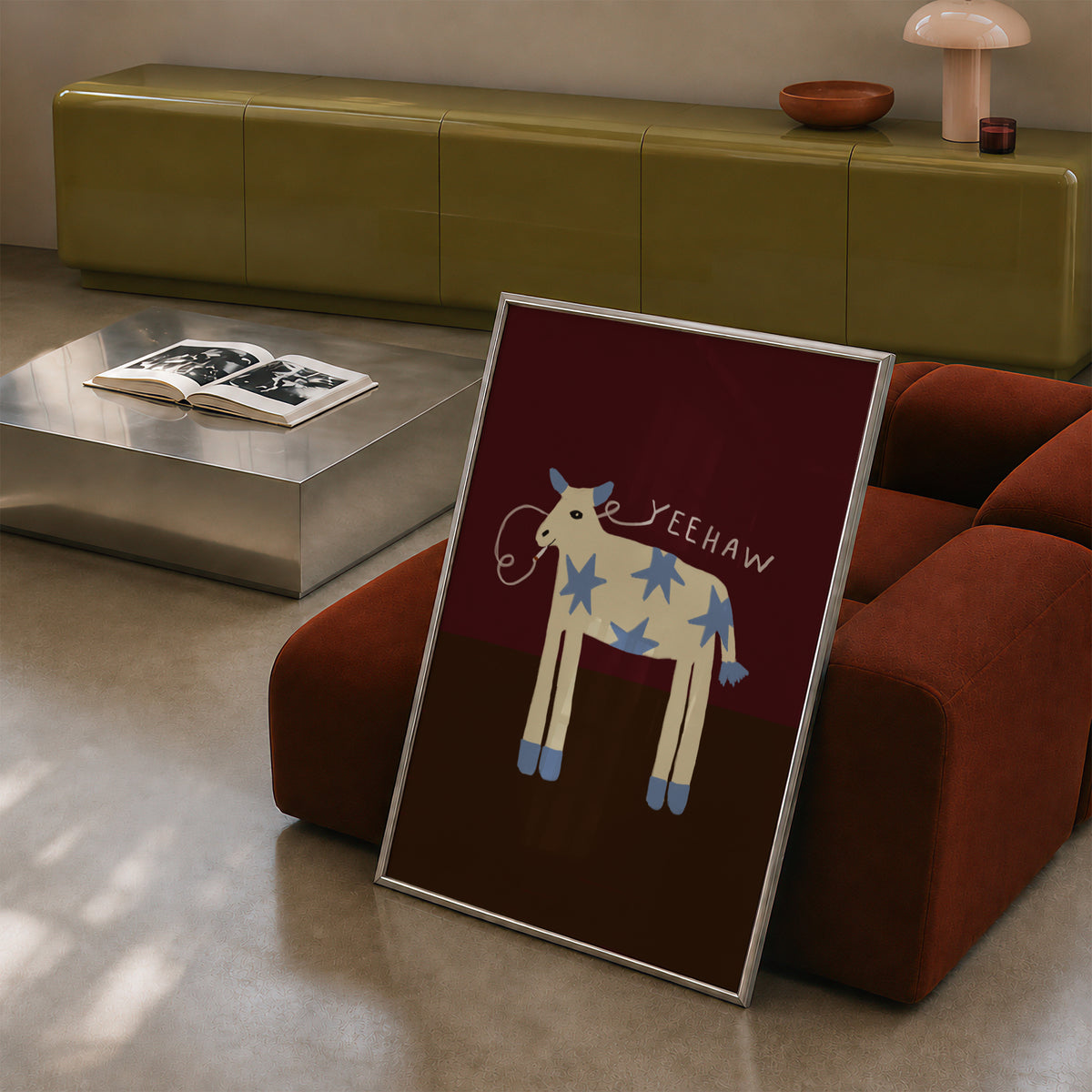 Yeehaw Cow Print