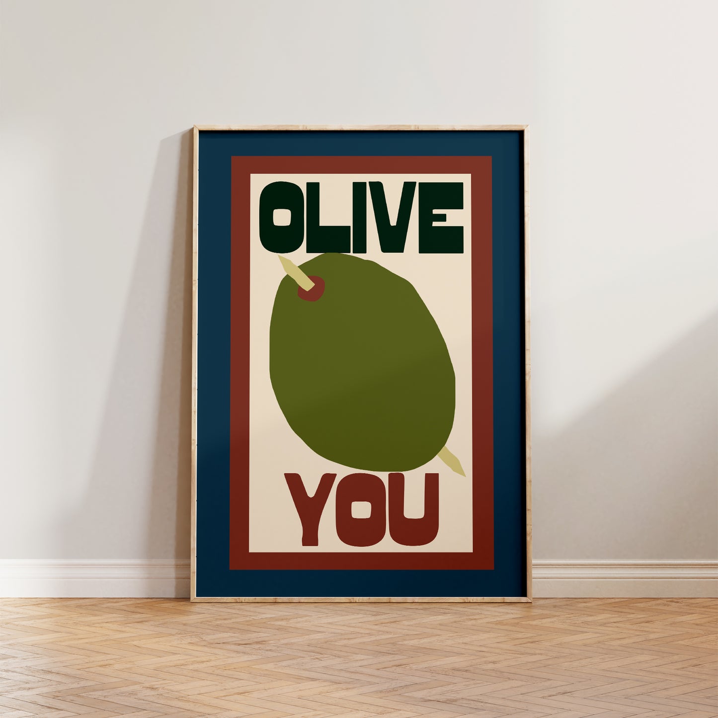 Olive You Print