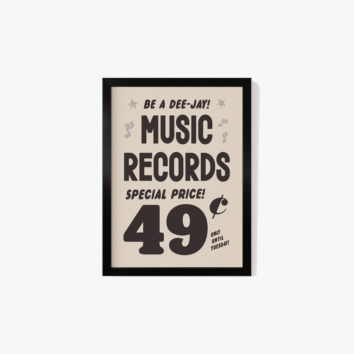 Record Label Ad Vintage Music Records Advert Print – Lune Club