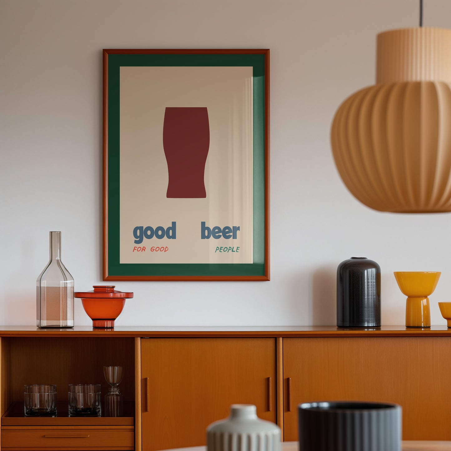 Good Beer For Good People Print