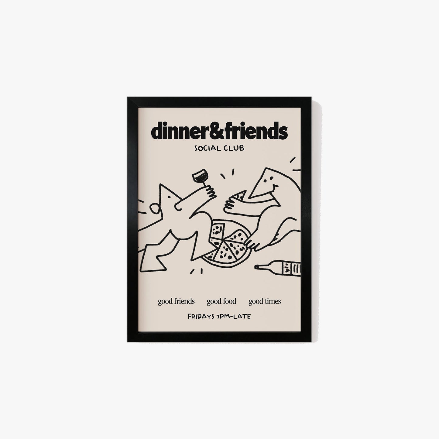 Dinner & Friends Social Club Print