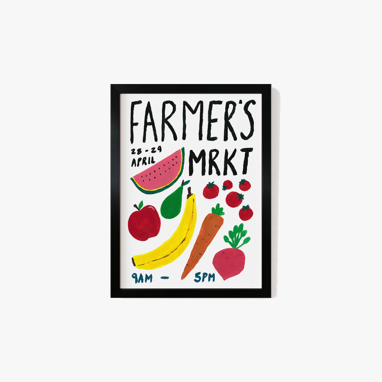 Farmer’s Market Hand Painted Print