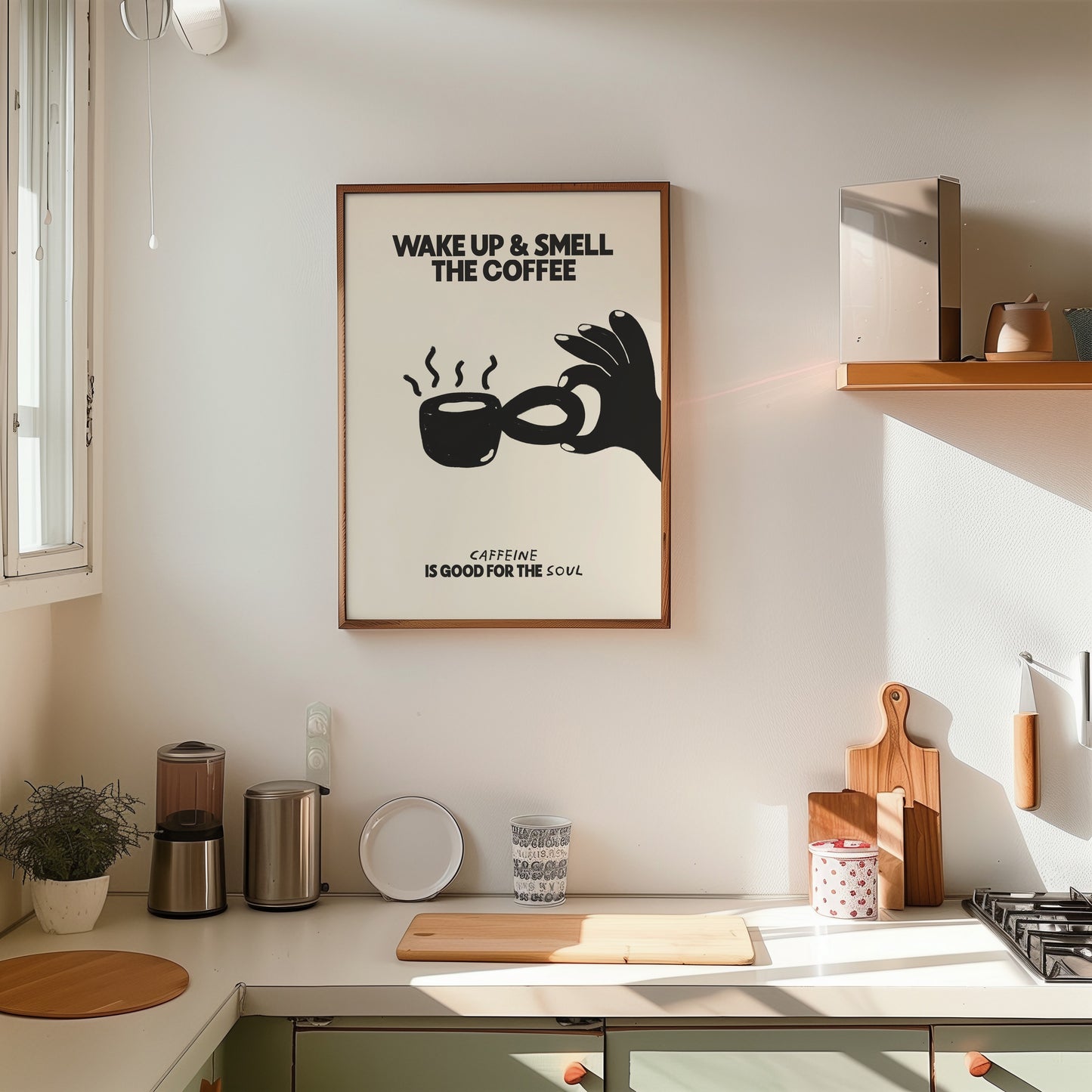 Wake Up & Smell The Coffee Print