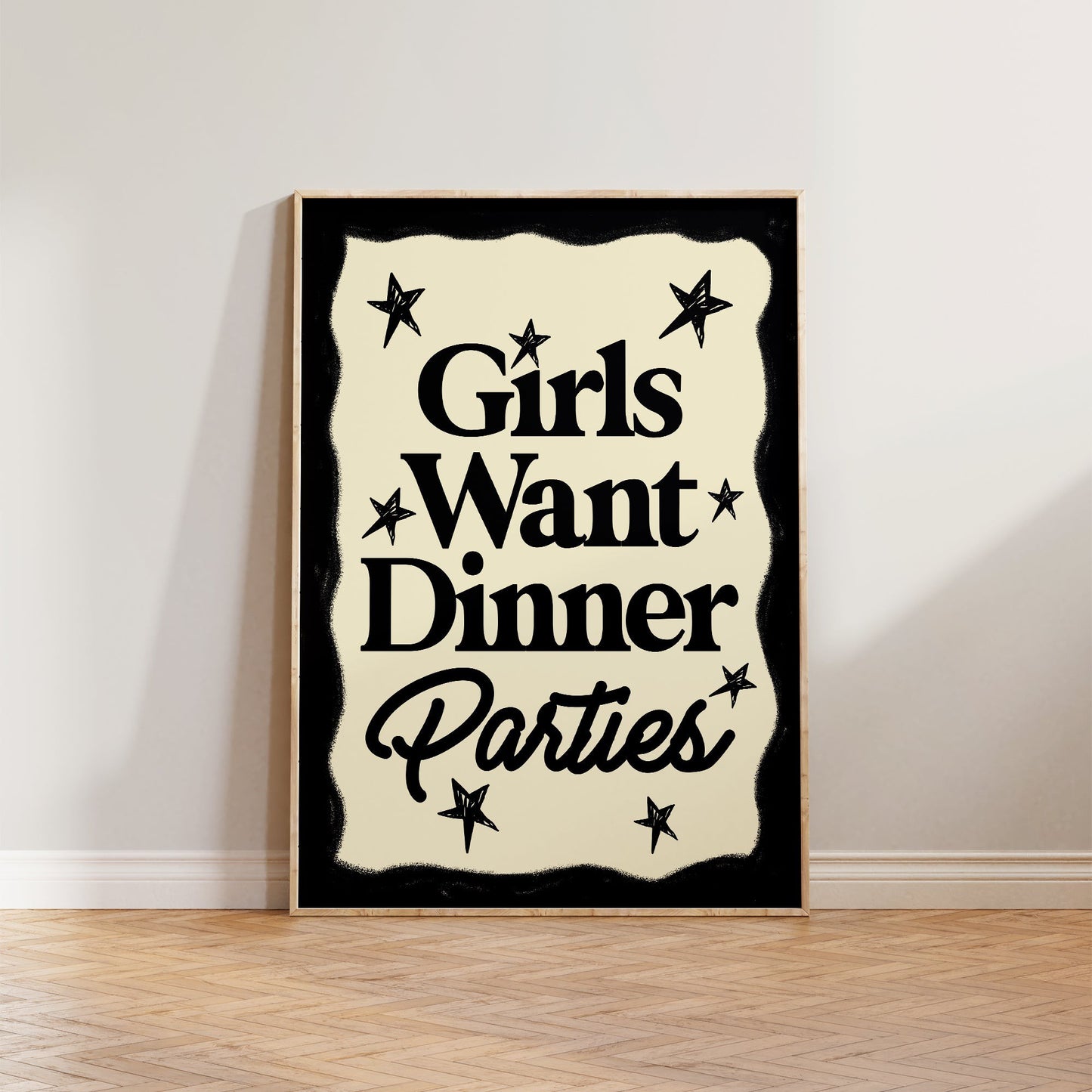 Girls Want Dinner Parties Print