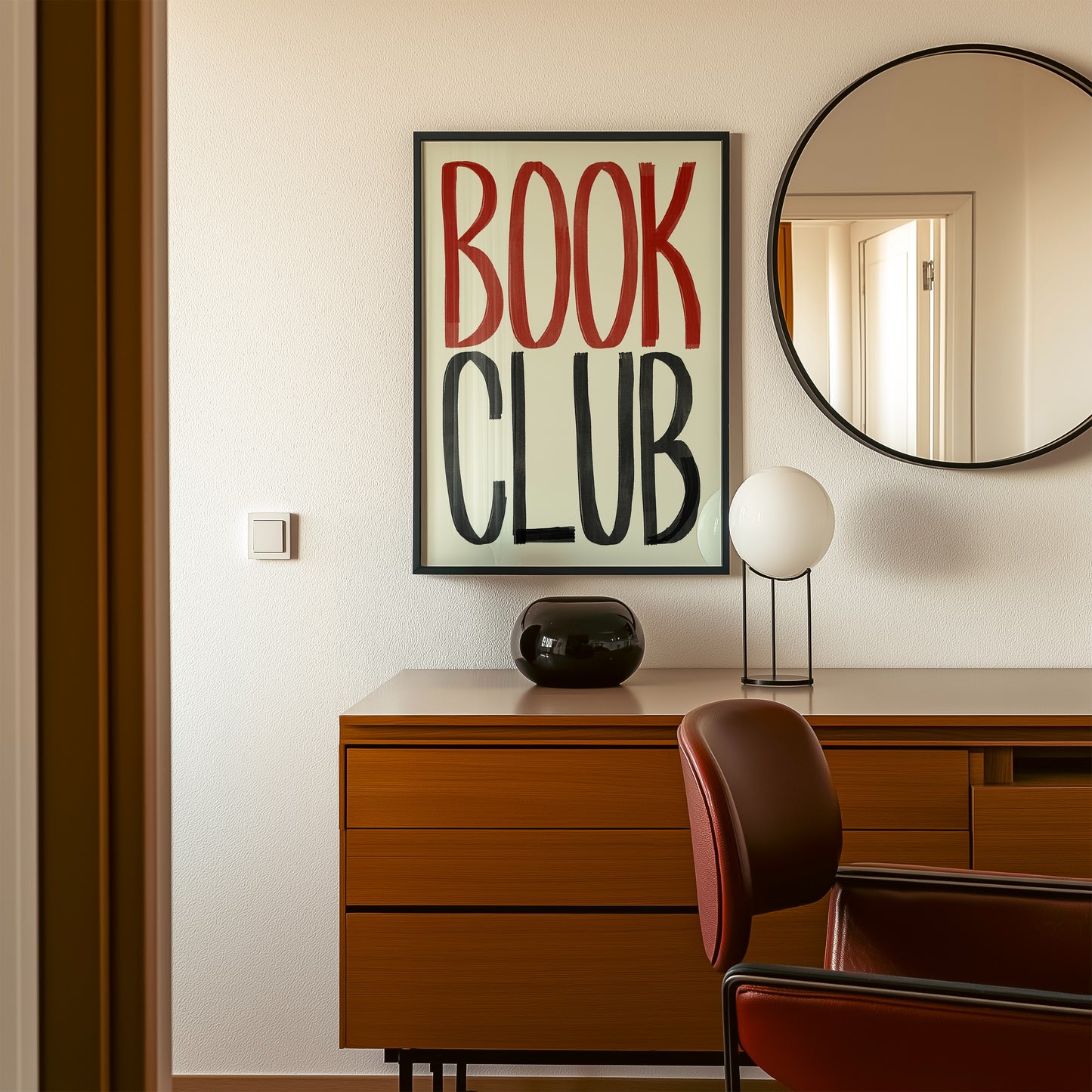 Book Club Typography Print