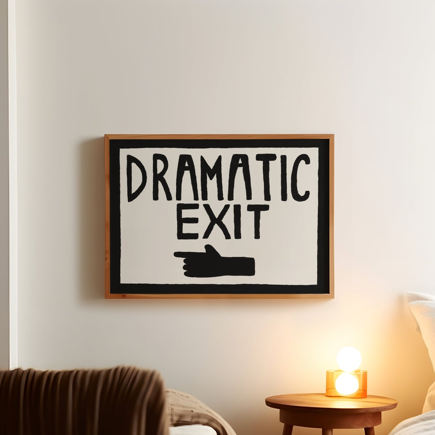 Dramatic Exit Pointing LEFT Print