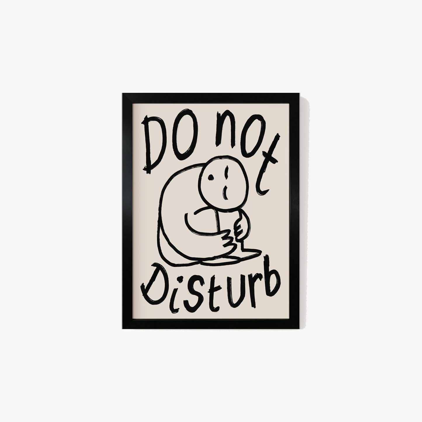 Do Not Disturb Doodle Print