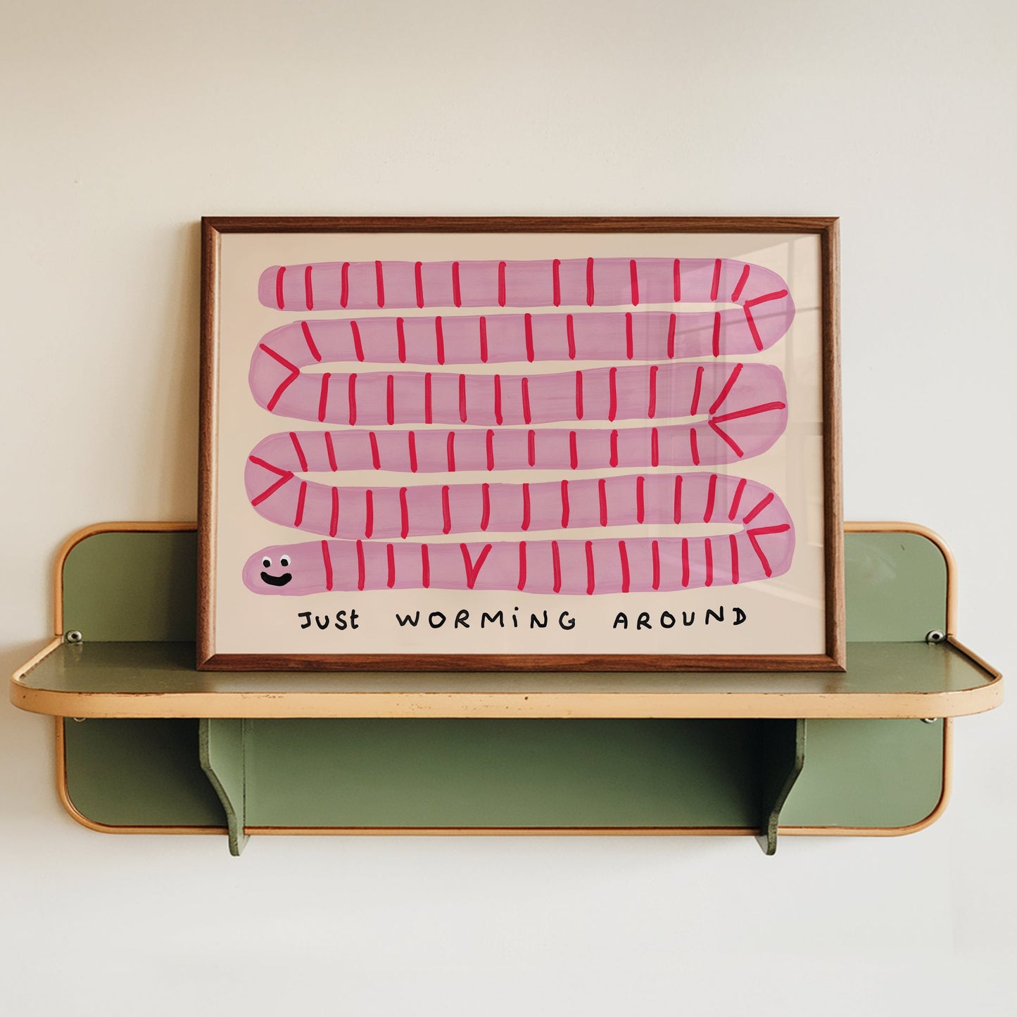 Just Worming Around Print