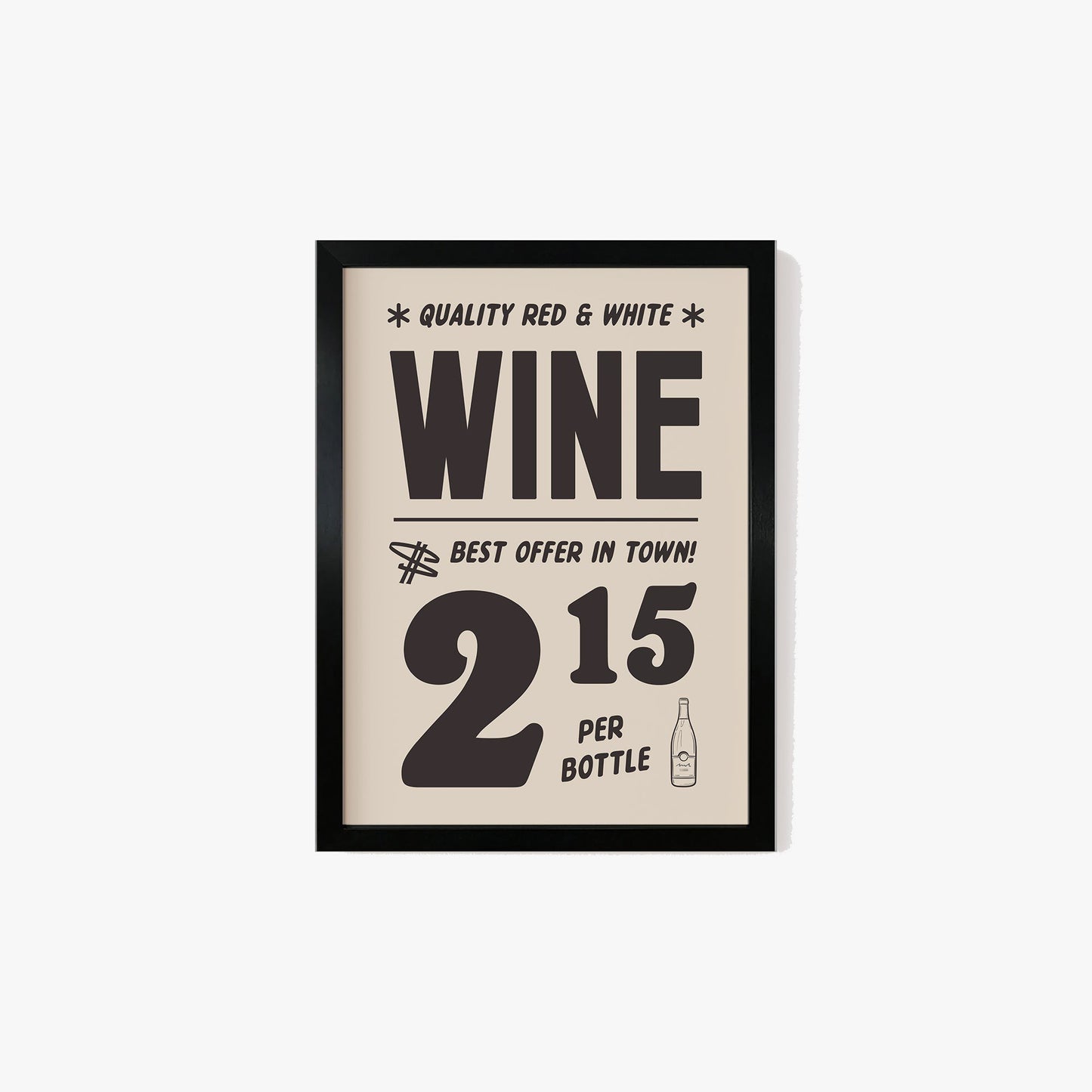 Vintage Wine Advert Print