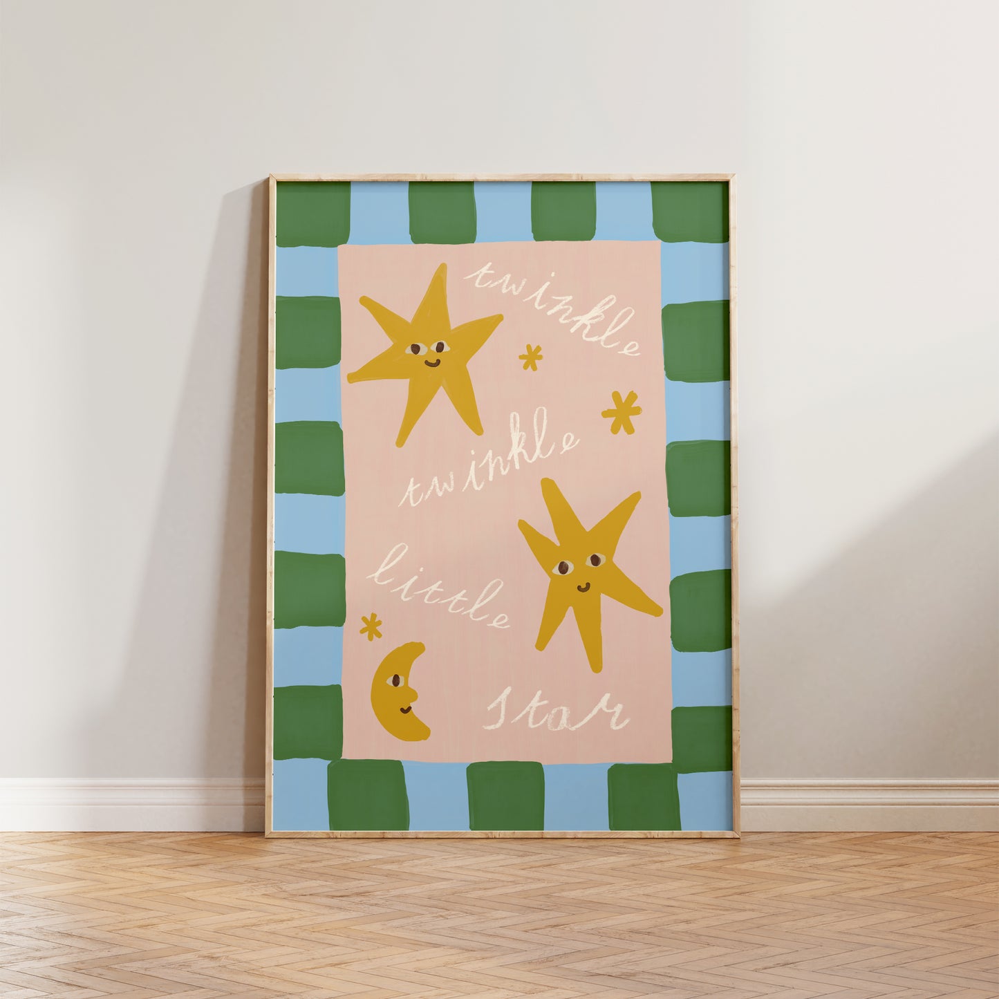 Twinkle Little Star Checkered Print