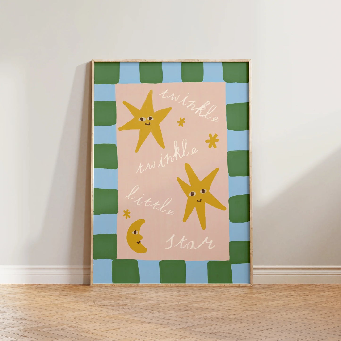 SECONDS Twinkle Little Star Checkered Print