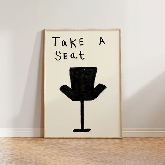 SECONDS Take a Seat Retro Print