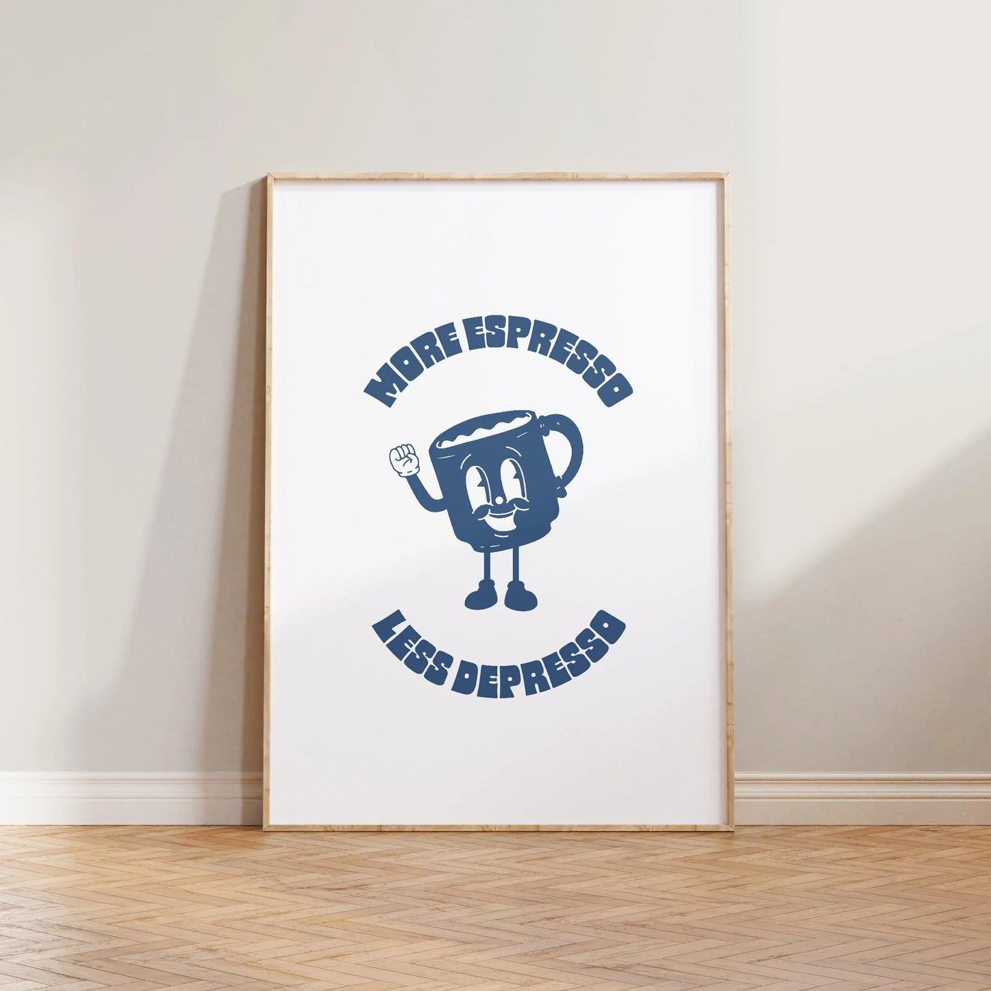 SECONDS Retro More Espresso Less Depresso Print