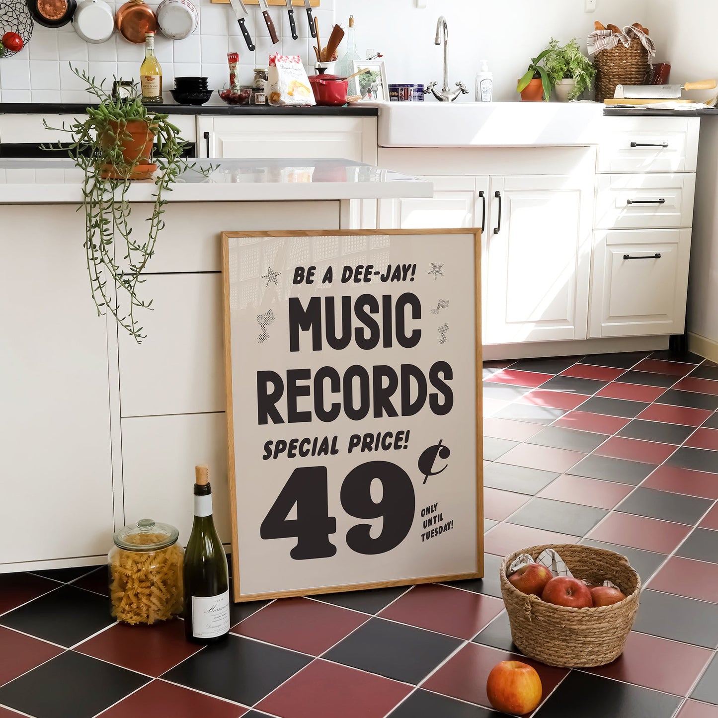 Vintage Music Records Advert Print