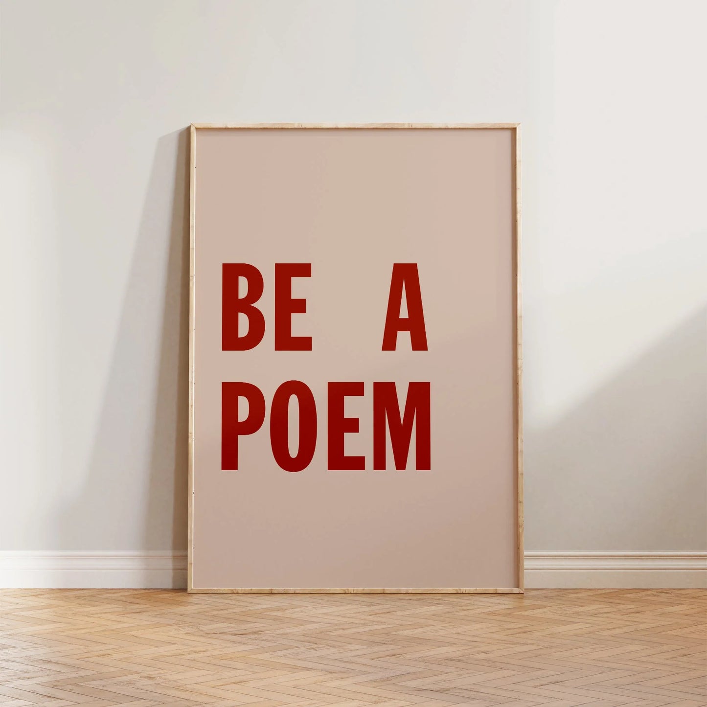 SECONDS Be A Poem Print