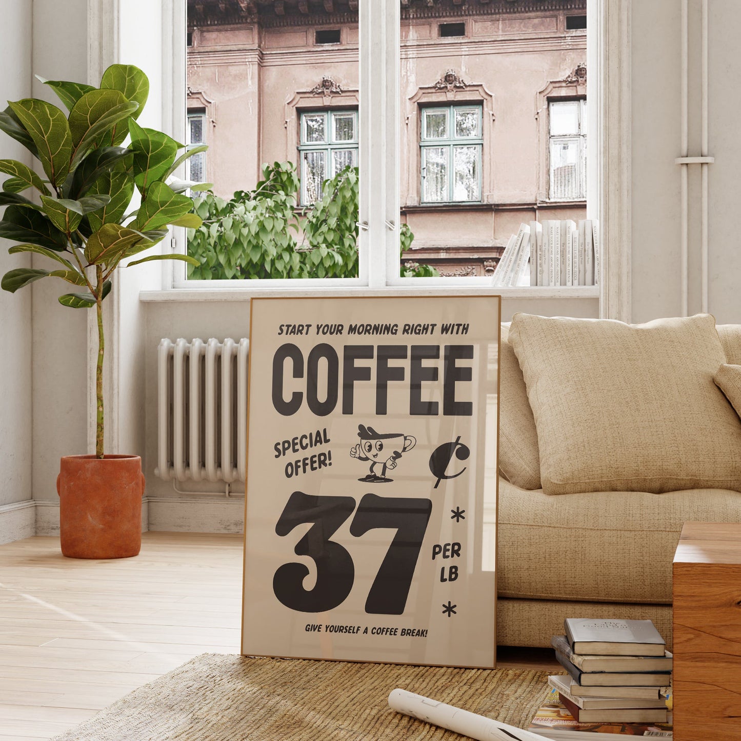 Vintage Coffee Advert Print