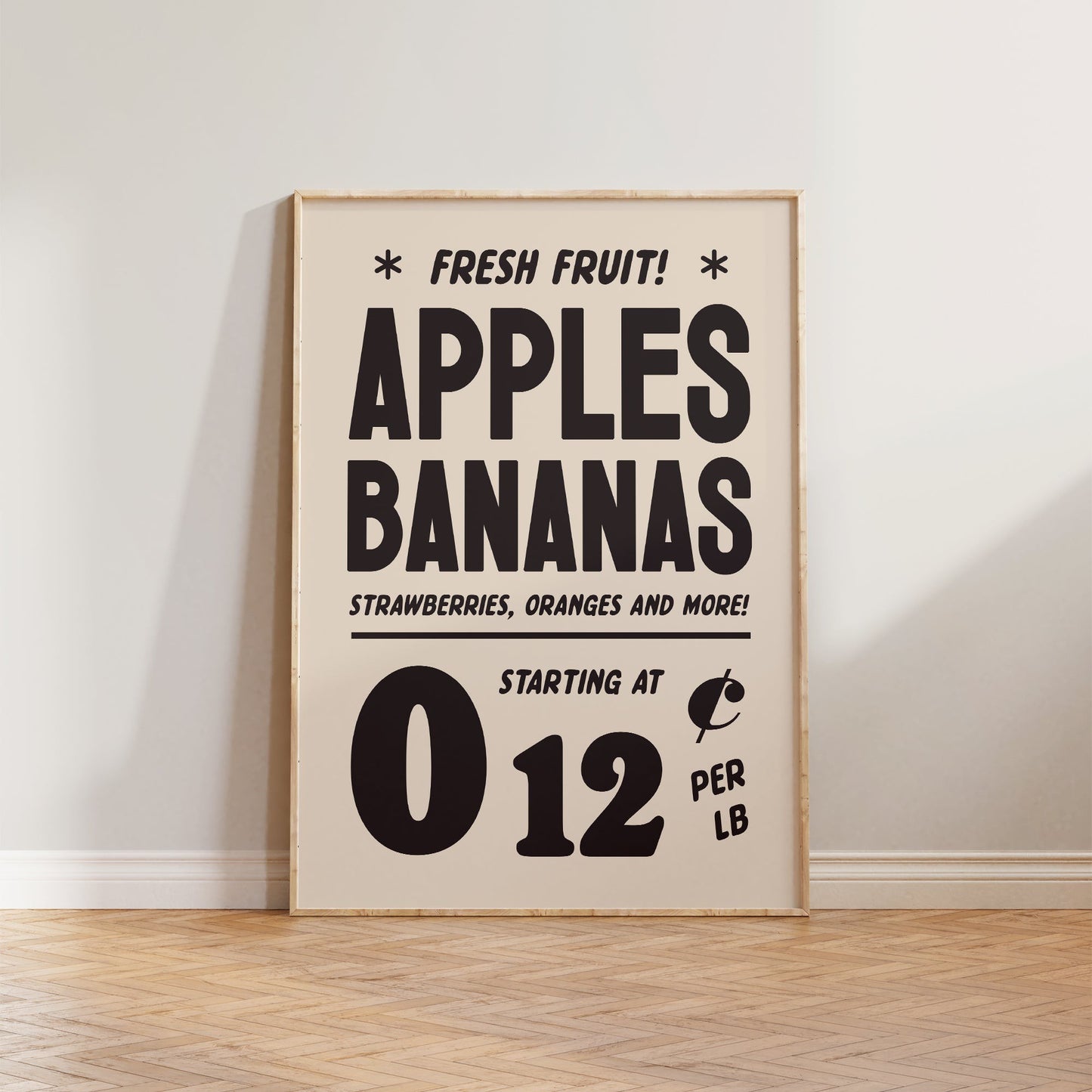 Vintage Fruit Advert Print