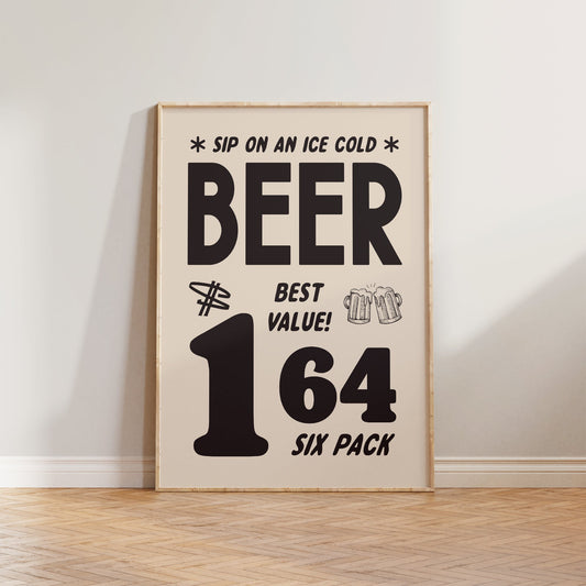 Vintage Beer Advert Print