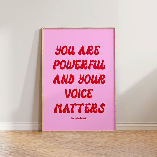 SECONDS You Are Powerful Print