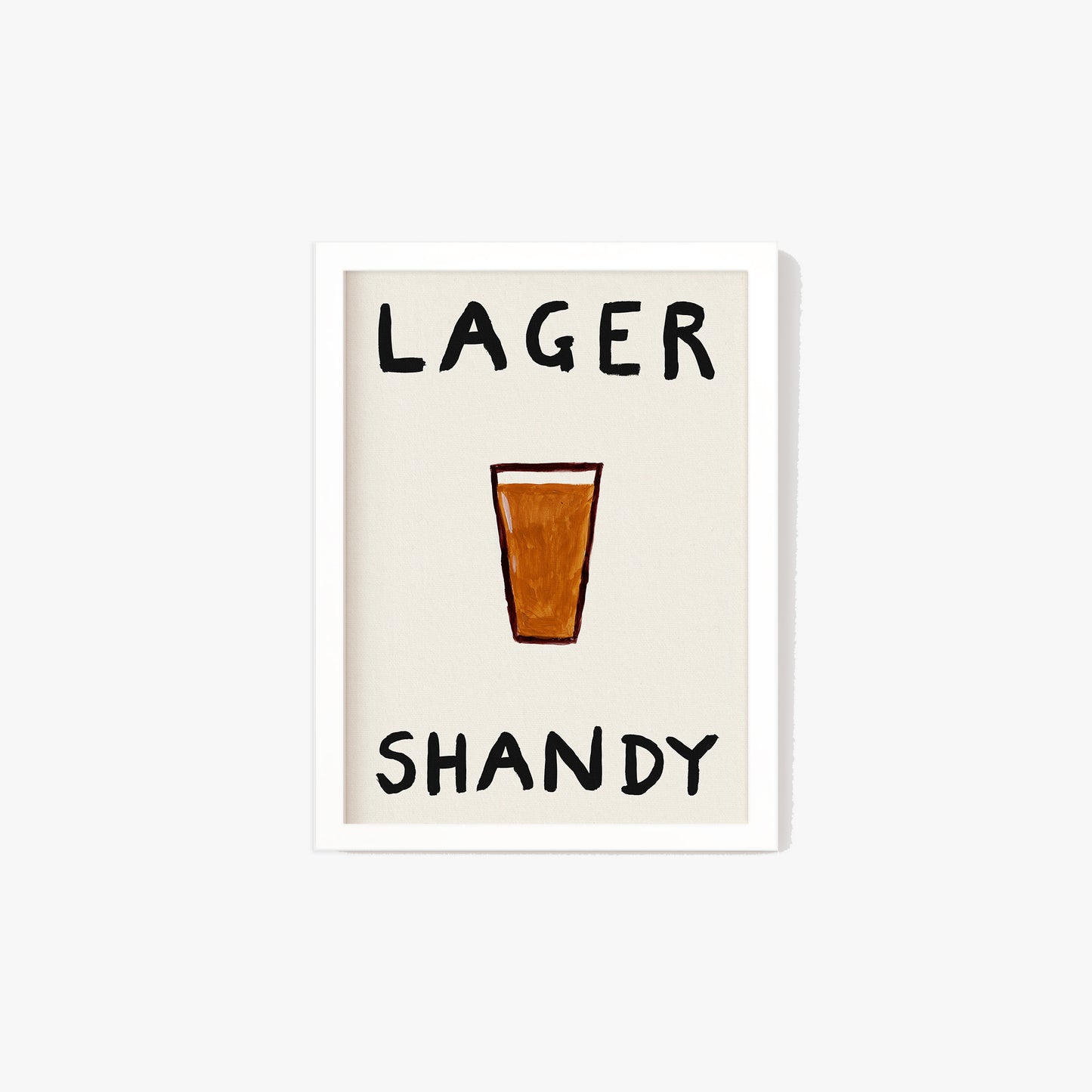 Lager Shandy Hand Painted Print
