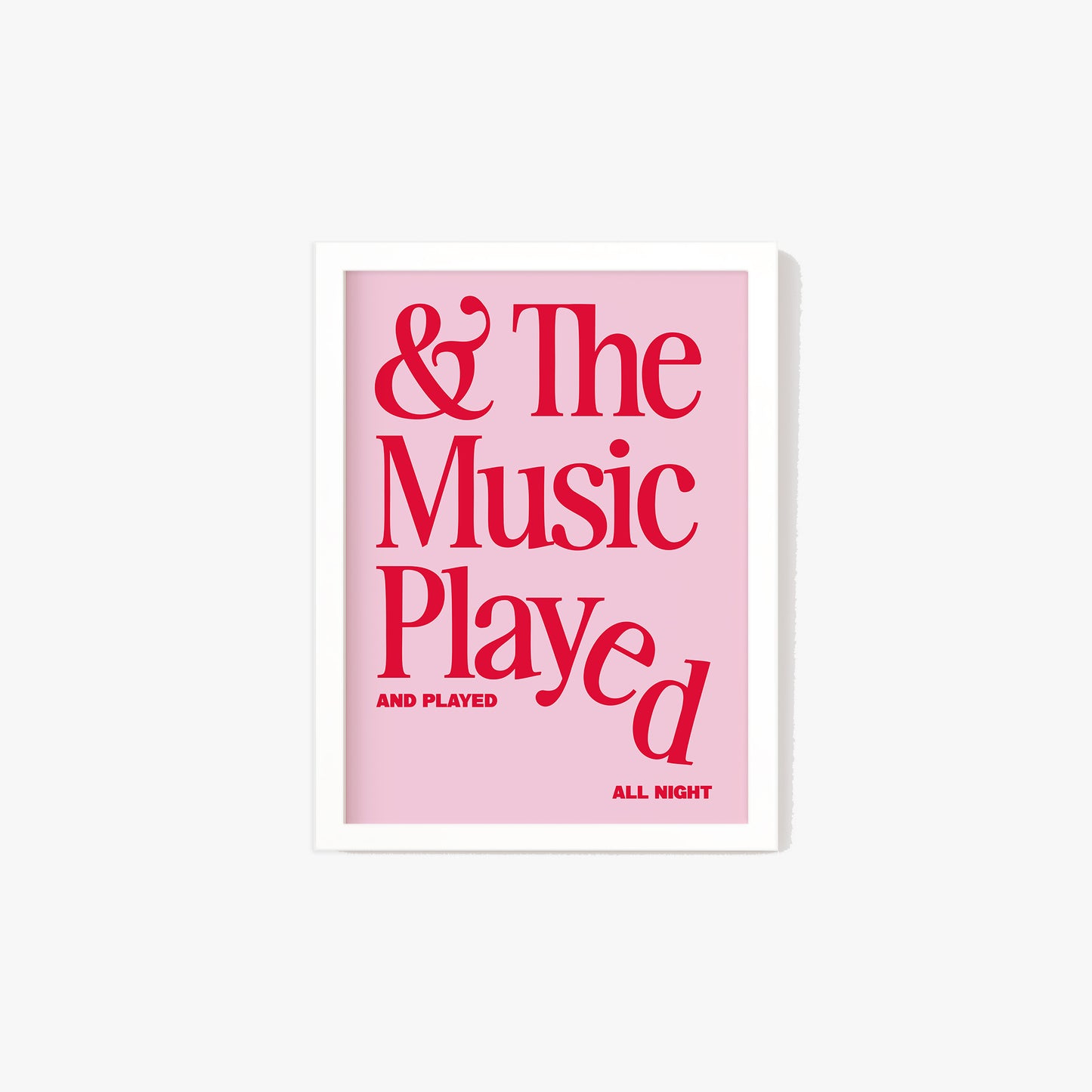The Music Played Print