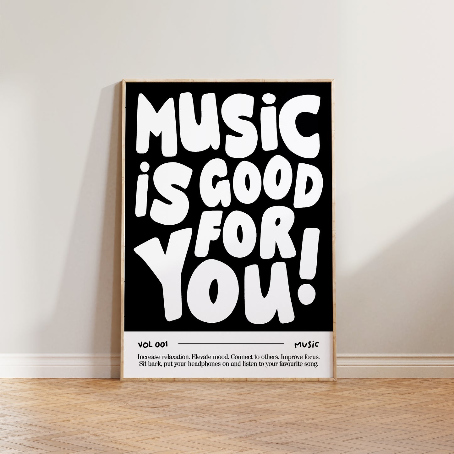 Music Is Good For You Print